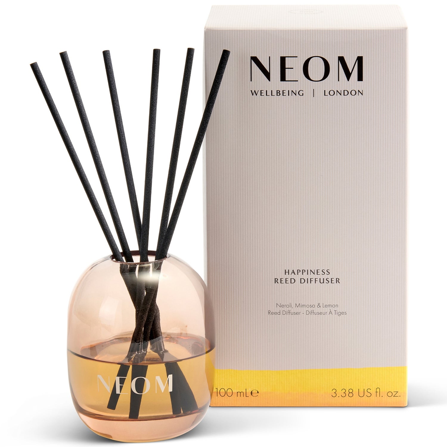 Neom Wellbeing London Scent To Make You Happy Happiness Reed Diffuser 100ml