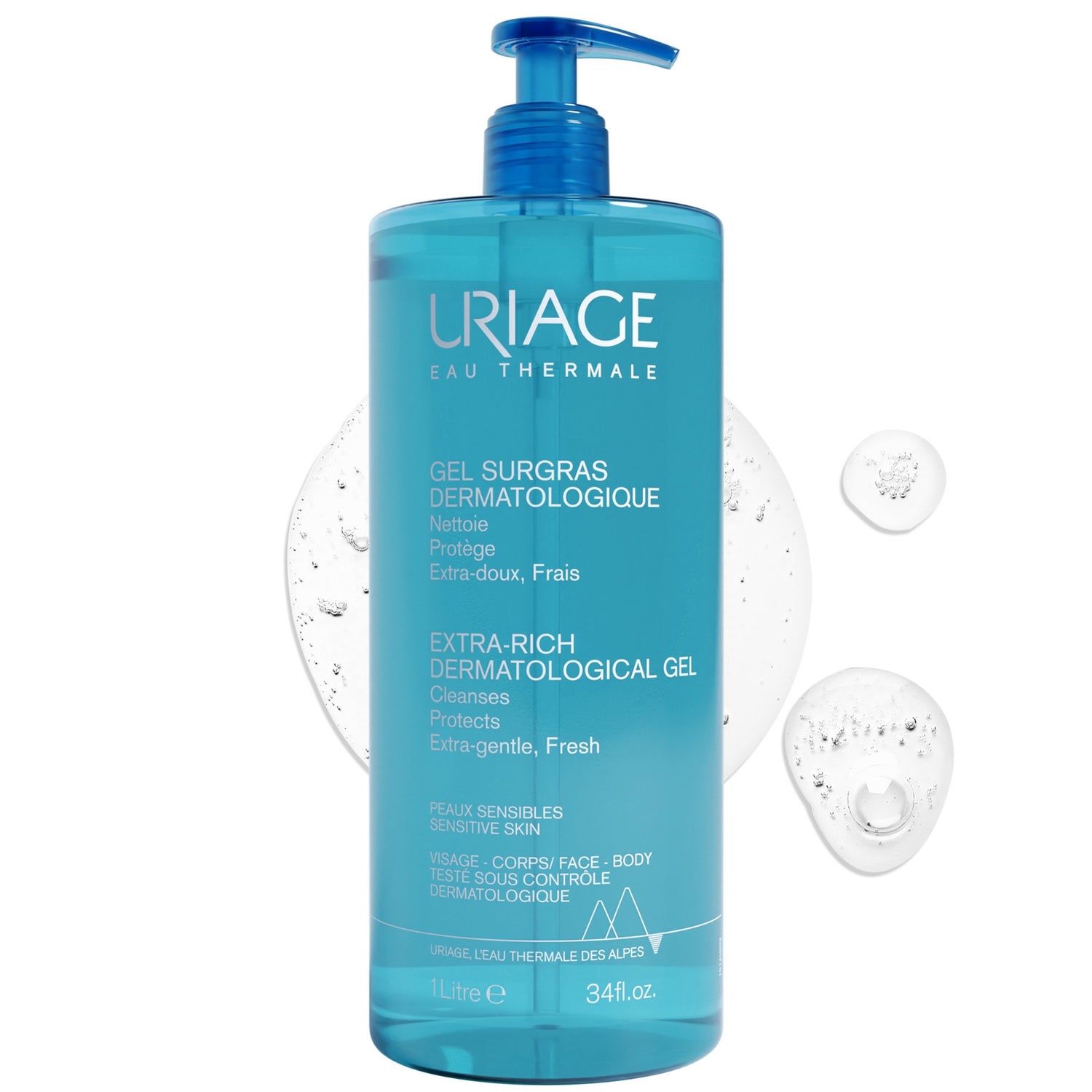 Uriage Extra-rich Dermatological Body Wash 1L