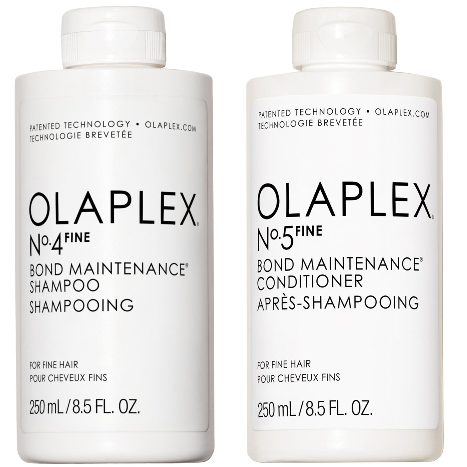 Olaplex No.4 and No.5 Fine Shampoo and Conditioner Duo 250ml