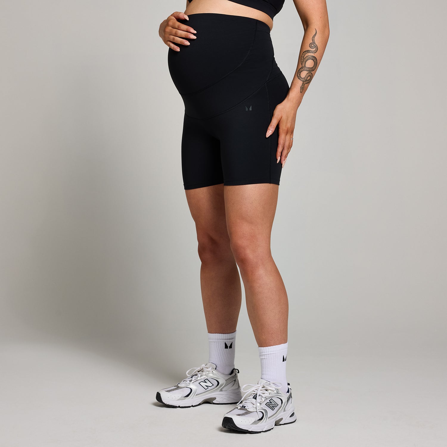 MP Women's Maternity Over the Bump Cycling Shorts - Black