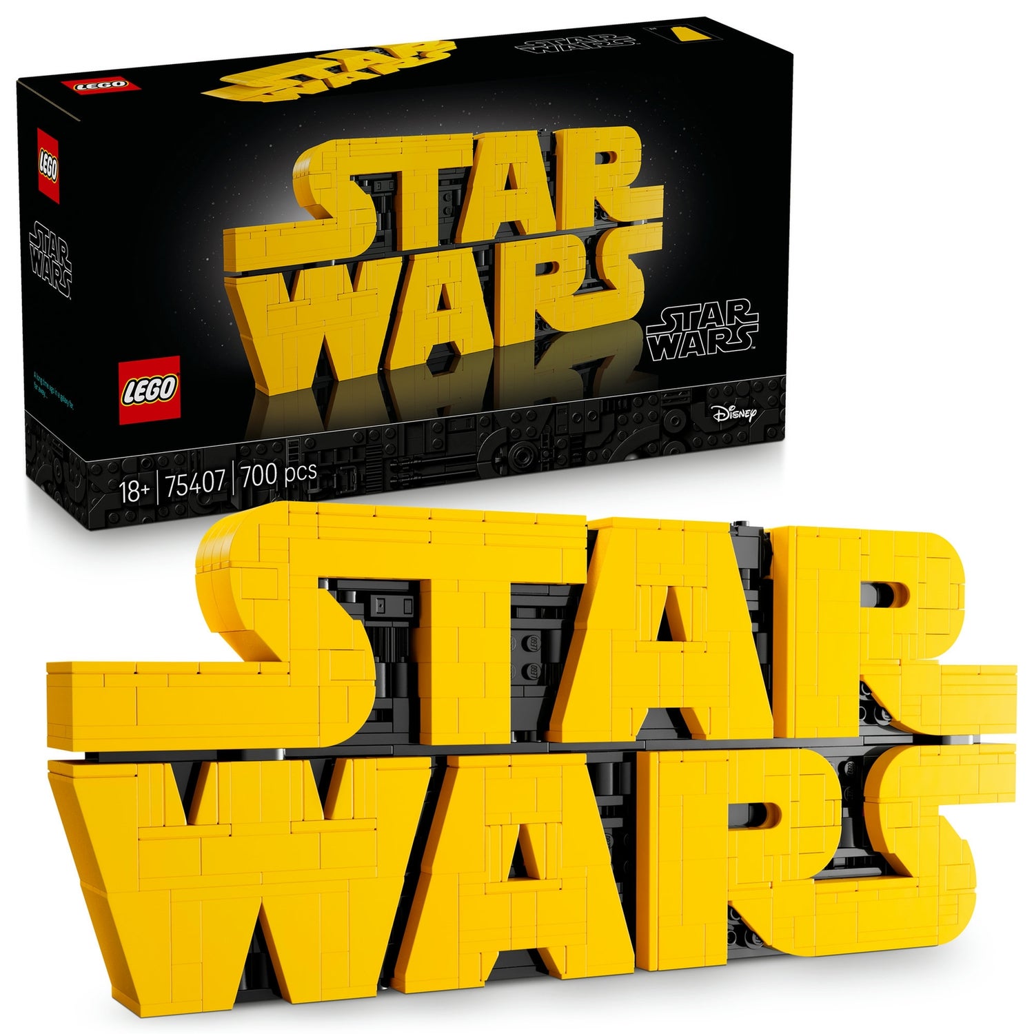 LEGO Star Wars Brick-Built Star Wars Logo Sign Set 75407