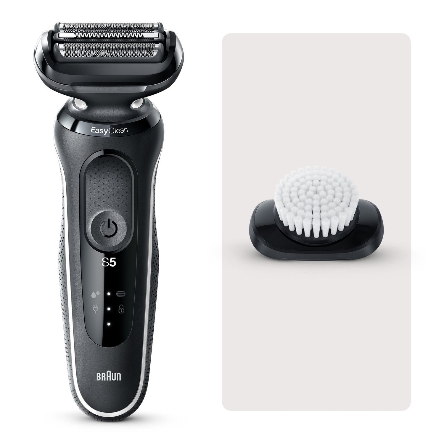 Braun Bundle: Series 5 50-W1000s Electric Shaver with EasyClick Cleansing Brush