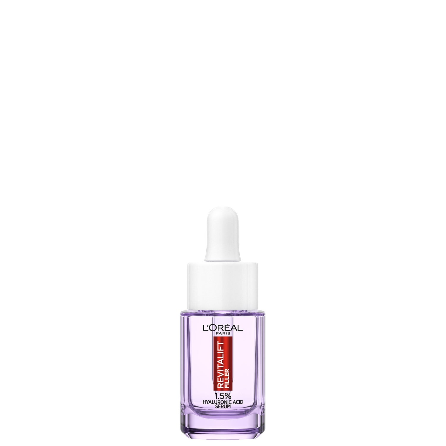 L'Oréal Paris Revitalift Filler Serum, 1.5% Pure Hyaluronic Acid, High Molecular and Micro Hyaluronic acid, Replumping and Hydrating, 15ml