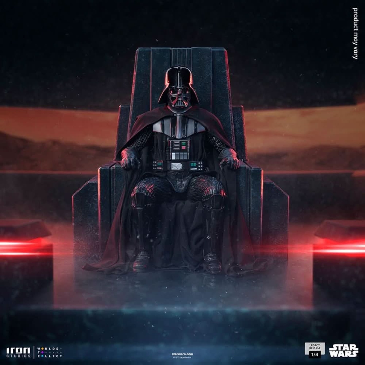 Iron Studios Star Wars: Obi-Wan Kenobi Series Darth Vader on Throne 1/4 Scale Legacy Replica Statue
