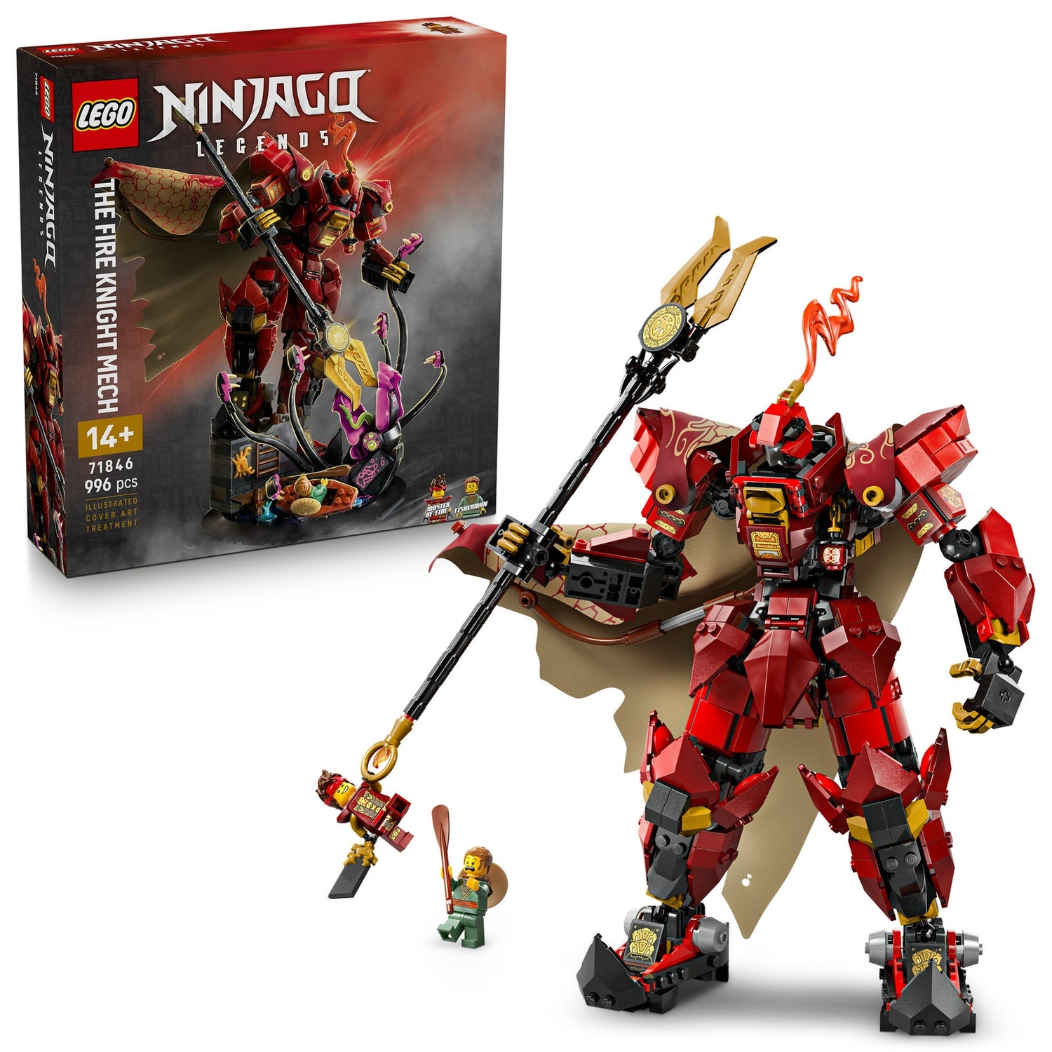 LEGO NINJAGO The Fire Knight Mech Toy Building Set 71846