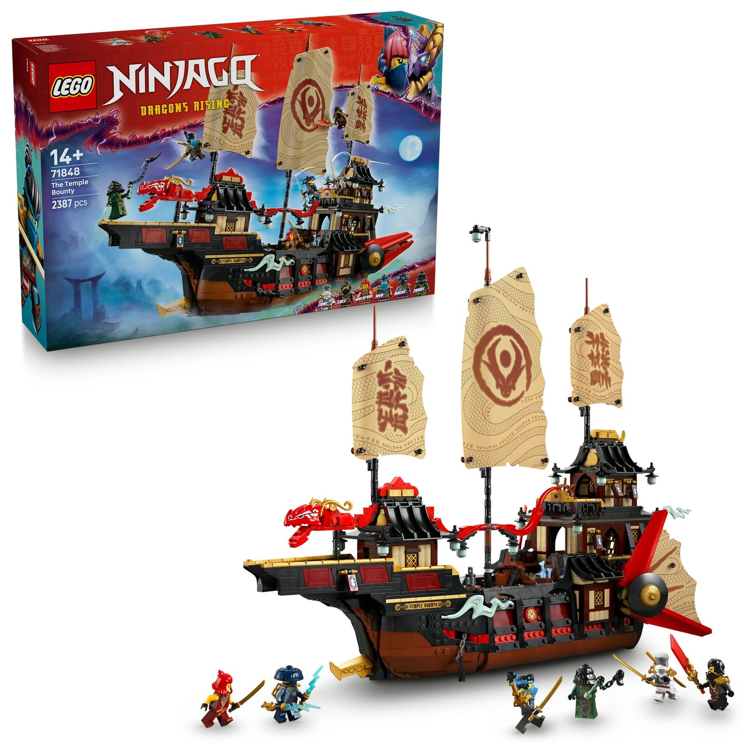 LEGO® NINJAGO® The Temple Bounty Ship Toy Building Kit 71848