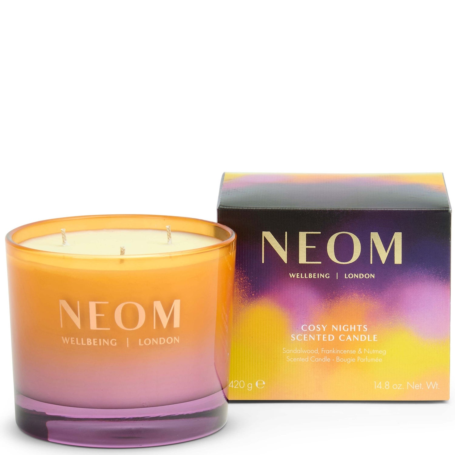 NEOM Cosy Nights 3 Wick Candle 420g