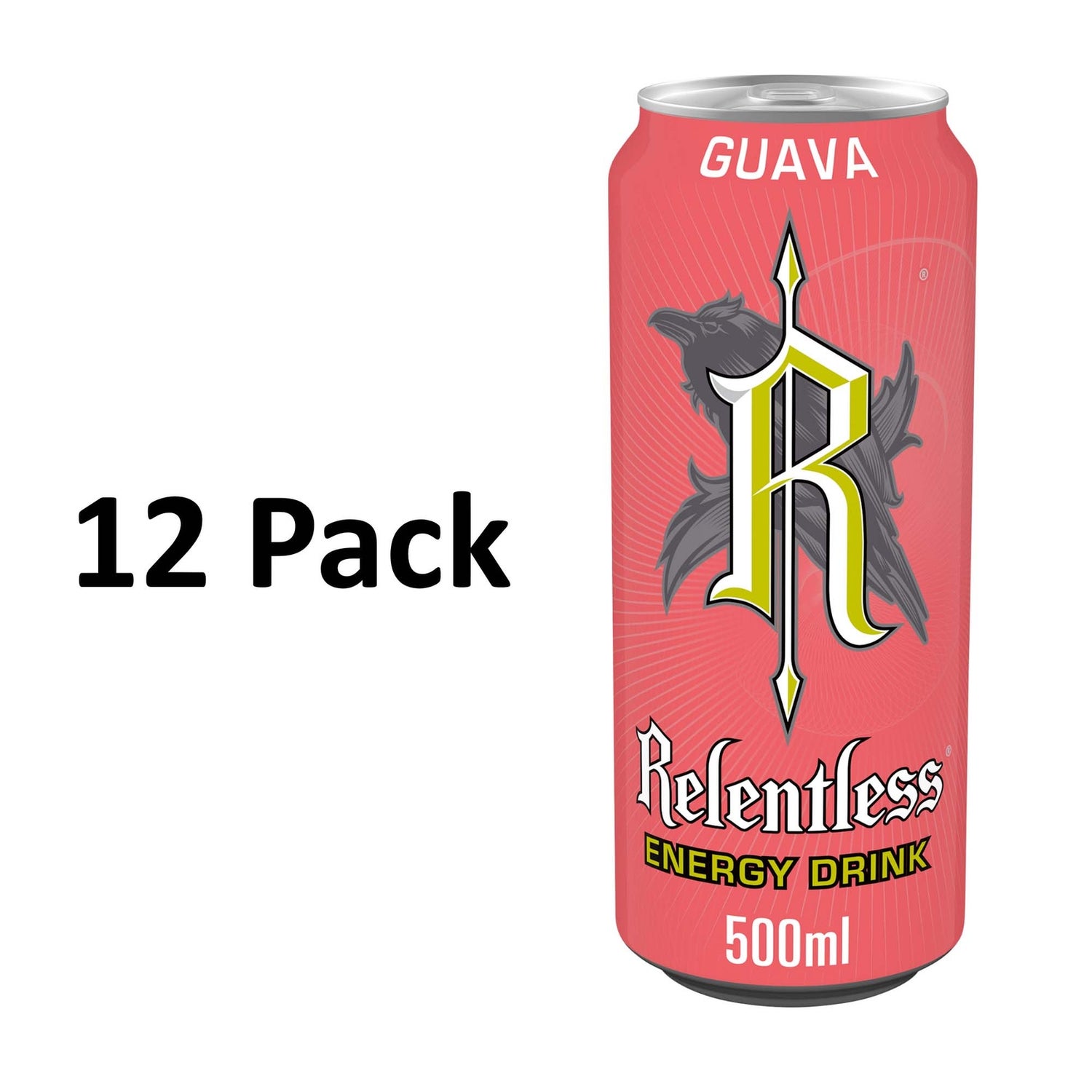 Relentless Guava Energy Drink 12 x 500ml