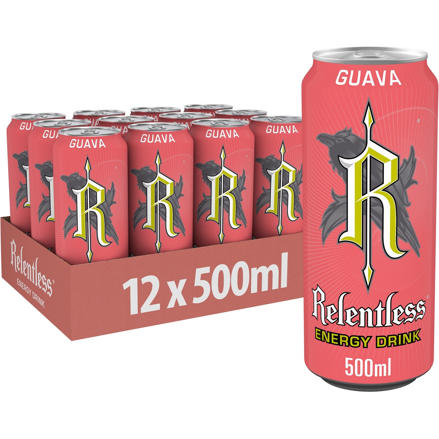 Relentless Guava Energy Drink 12 x 500ml