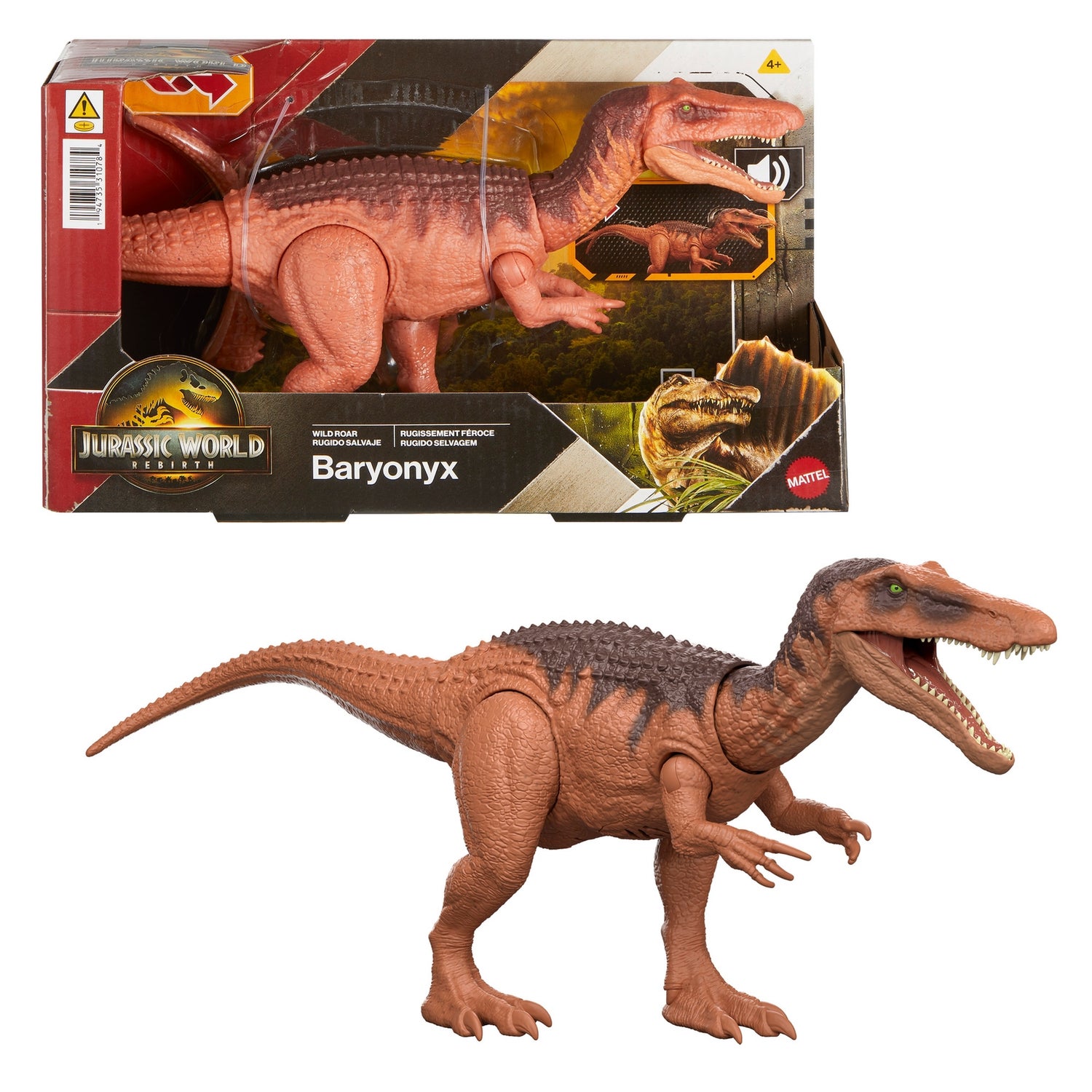 Jurassic World Saga Wild Roar: Baryonyx Dinosaur Figure