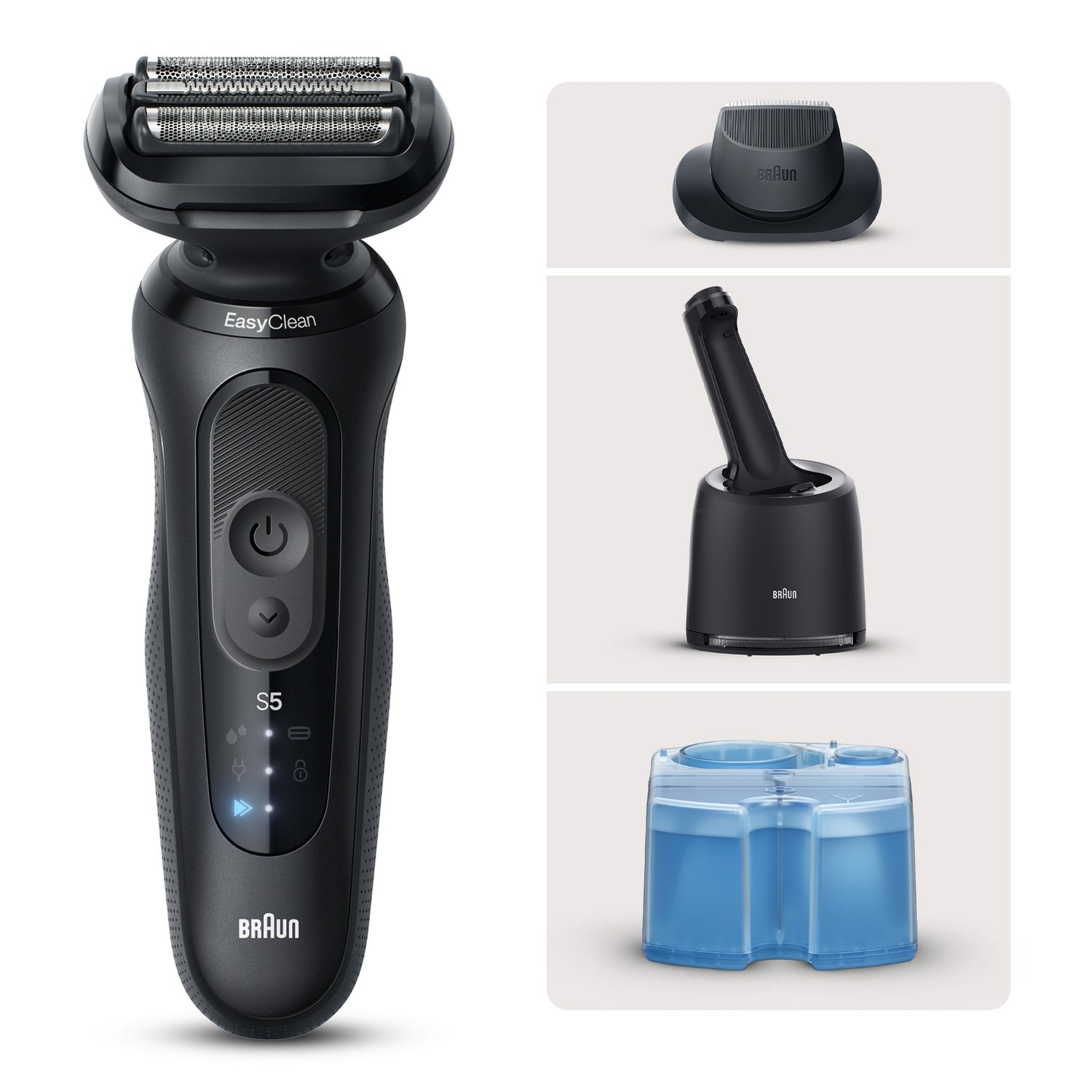 Braun Bundle: Series 5 52-N7200cc Electric Shaver, SmartCare Center & CCR2
