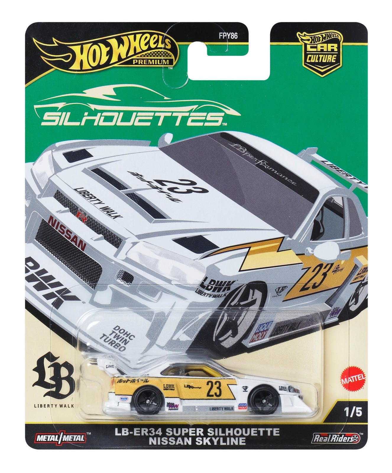 Hot Wheels Premium Car Silhouettes LB-ER34 Nissan Skyline