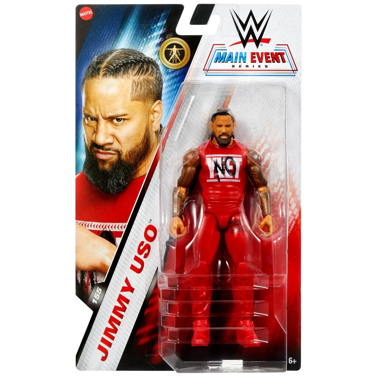 WWE Main Event Series 155 Jimmy Uso Action Figure (6"")