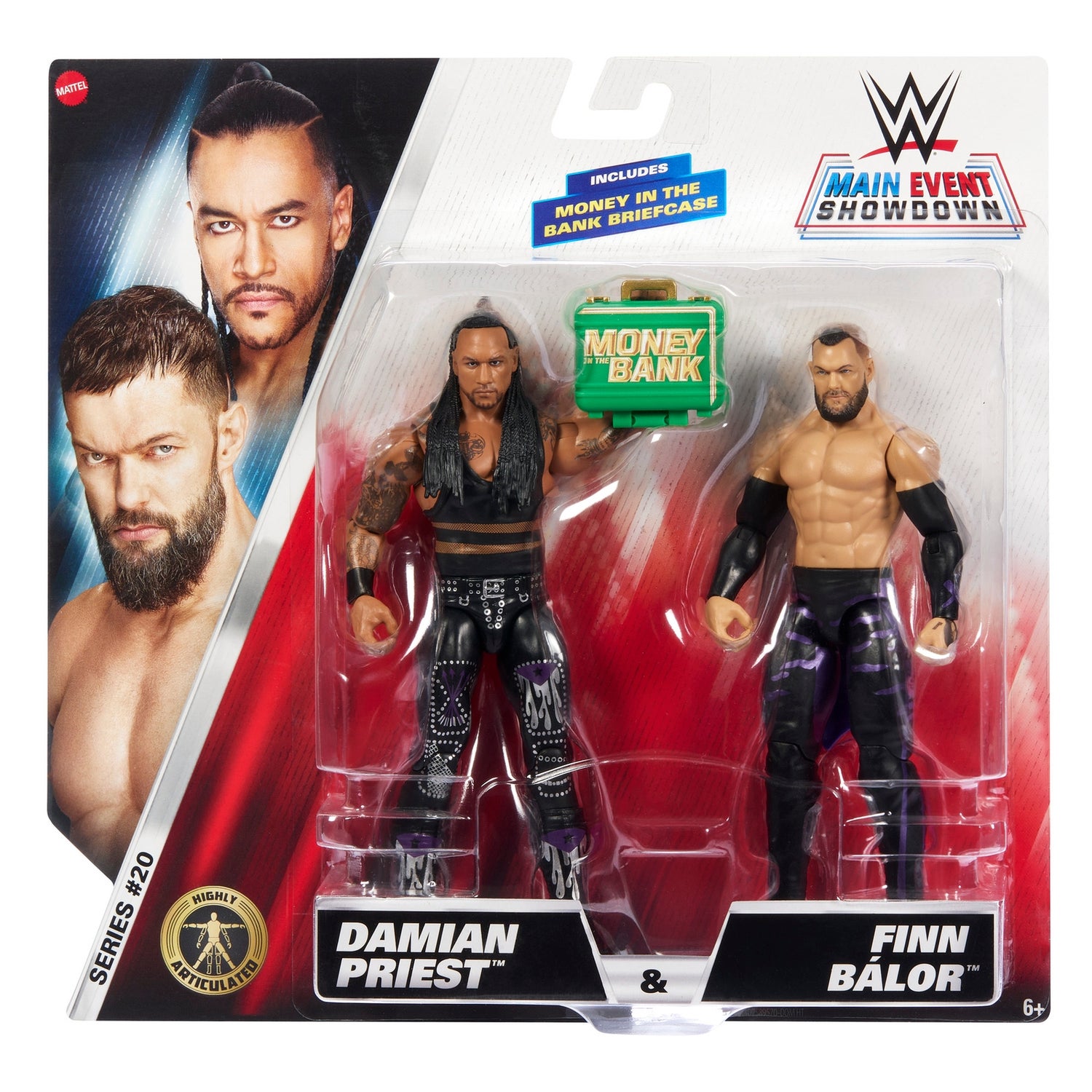WWE Main Event Showdown 2-Pack Series 20 Damian Preist & Finn Balor Action Figures (6")