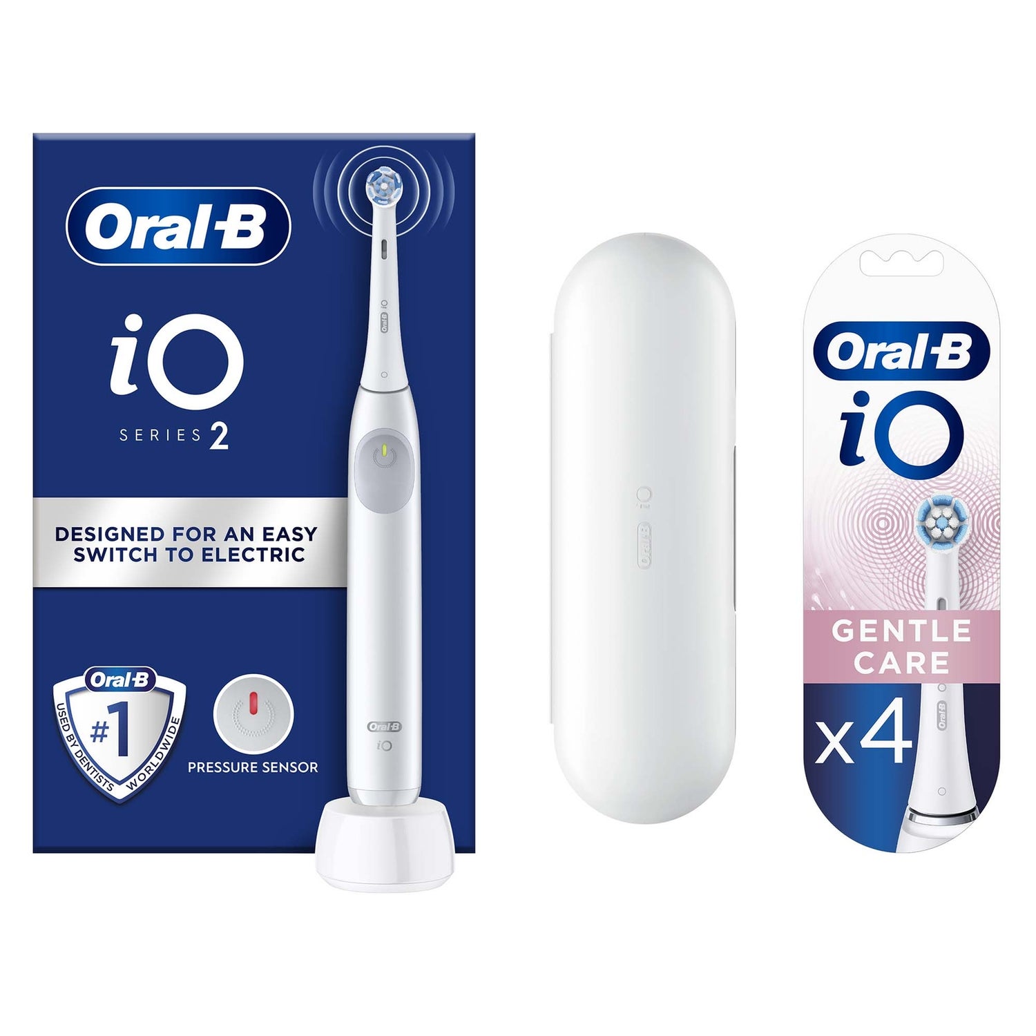 Oral-B iO2 White Electric Toothbrush + Travel Case