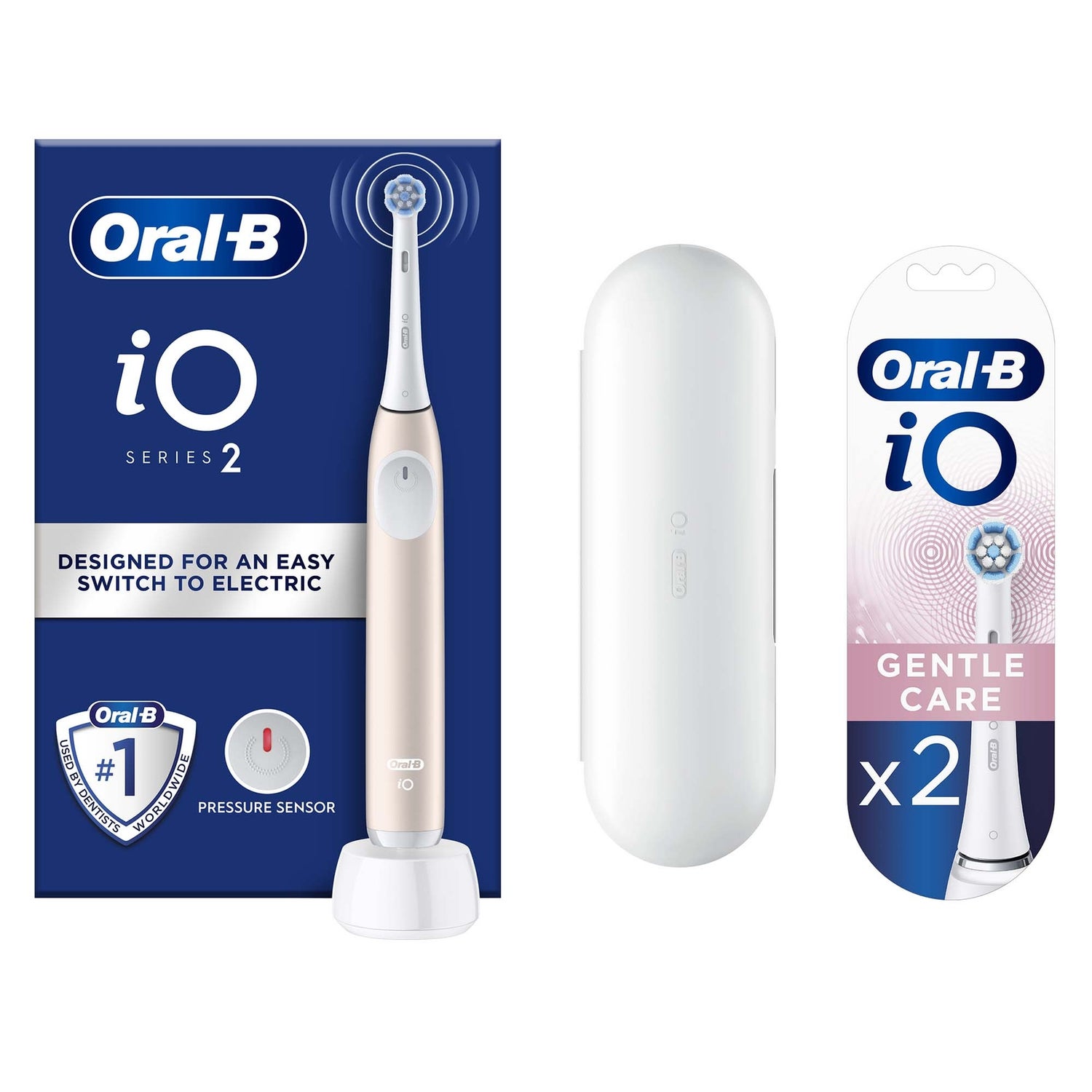 Oral-B iO2 Pink Electric Toothbrush + Travel Case