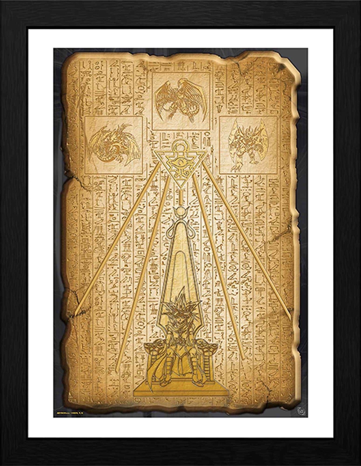 Yu Gi Oh! Egyptian Tablet 30 x 40cm Framed Collector Print