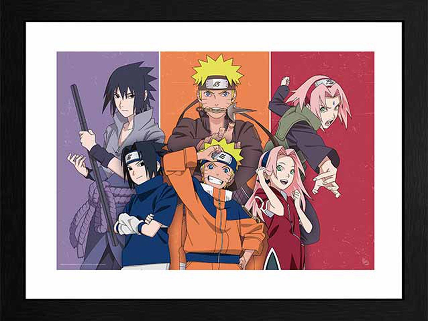 Naruto Adults and Children 30 x 40cm Framed Collector Print