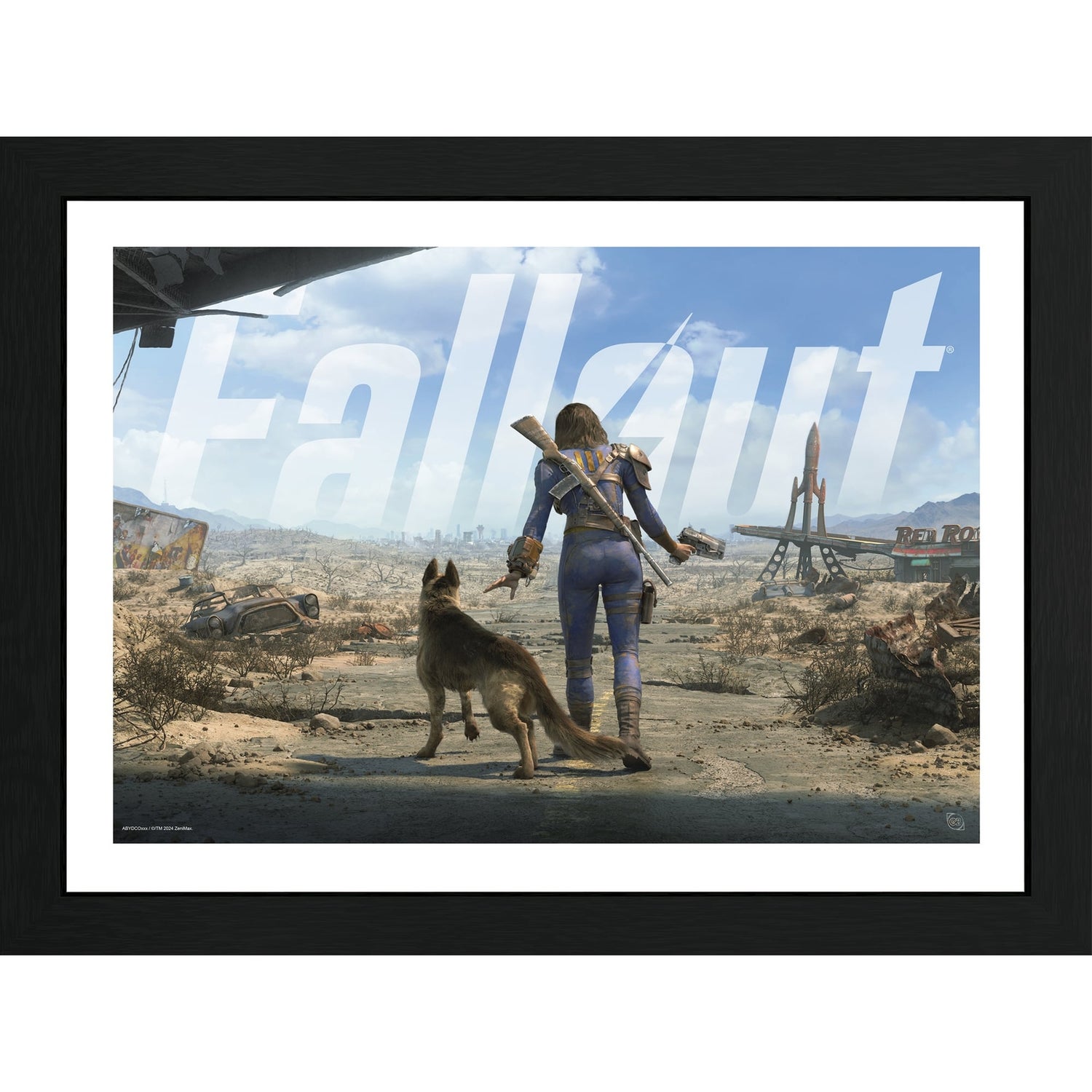 Fallout Female Sole Survivor 30 x 40cm Framed Collector Print