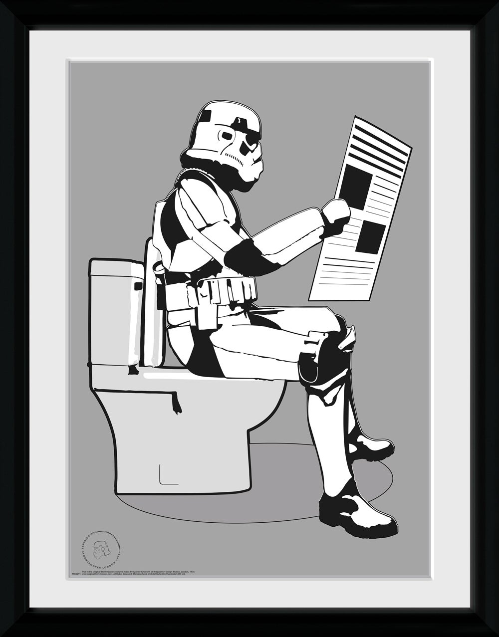Original Stormtrooper Storm Pooper 30 x 40cm Framed Collector Print