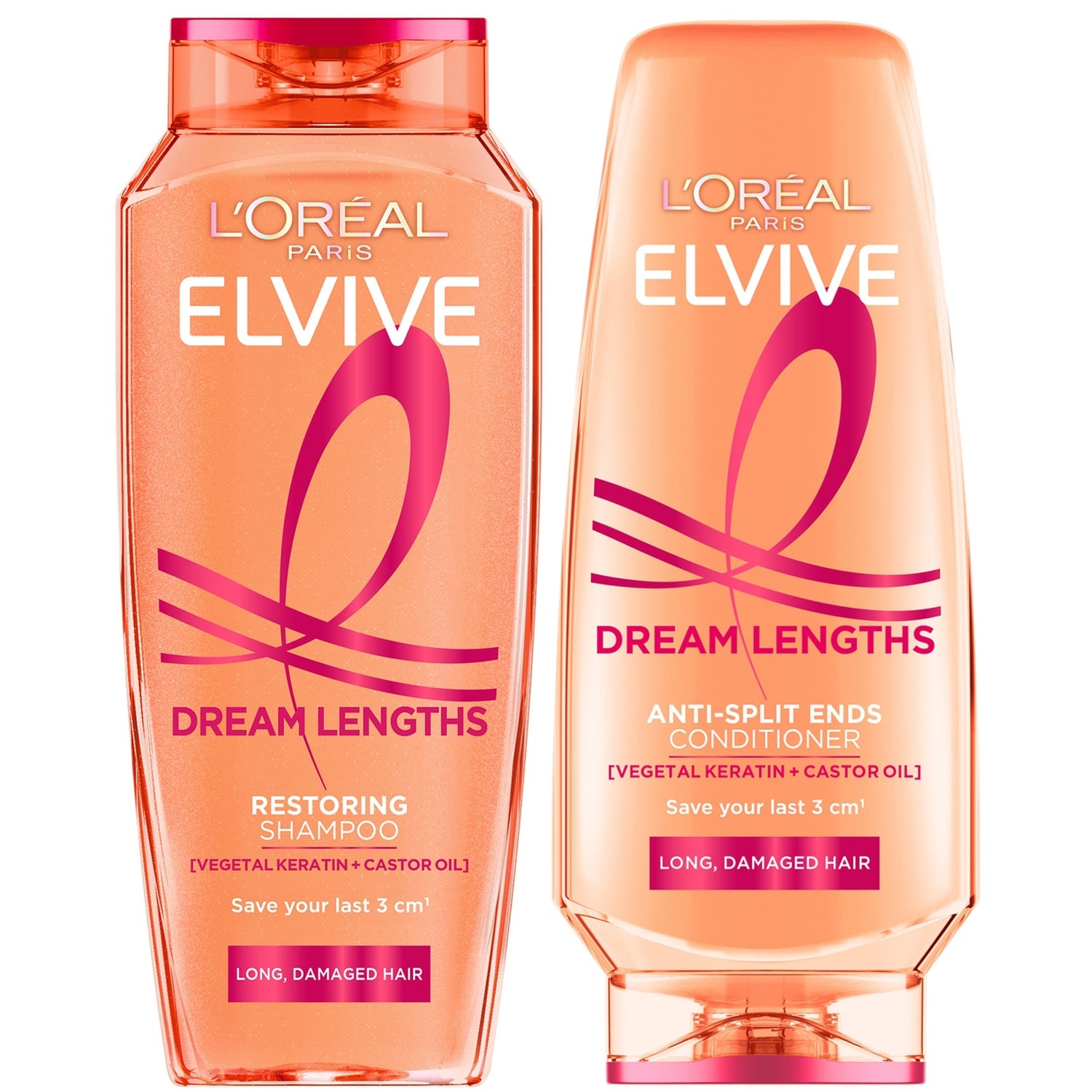 L'Oréal Paris Elvive Dream Lengths Long Hair Shampoo and Conditioner Set