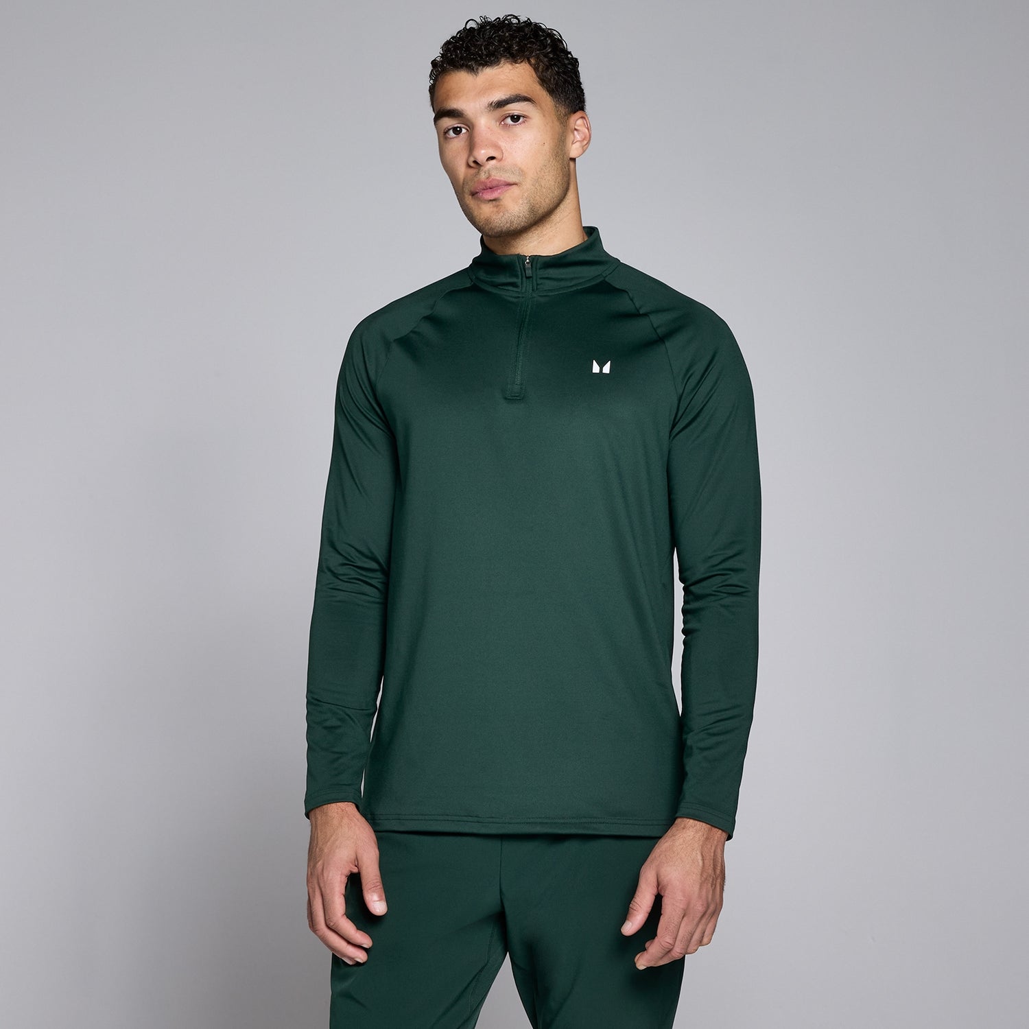 MP Men's Training 1/4 Zip - Dark Emerald  - XS
