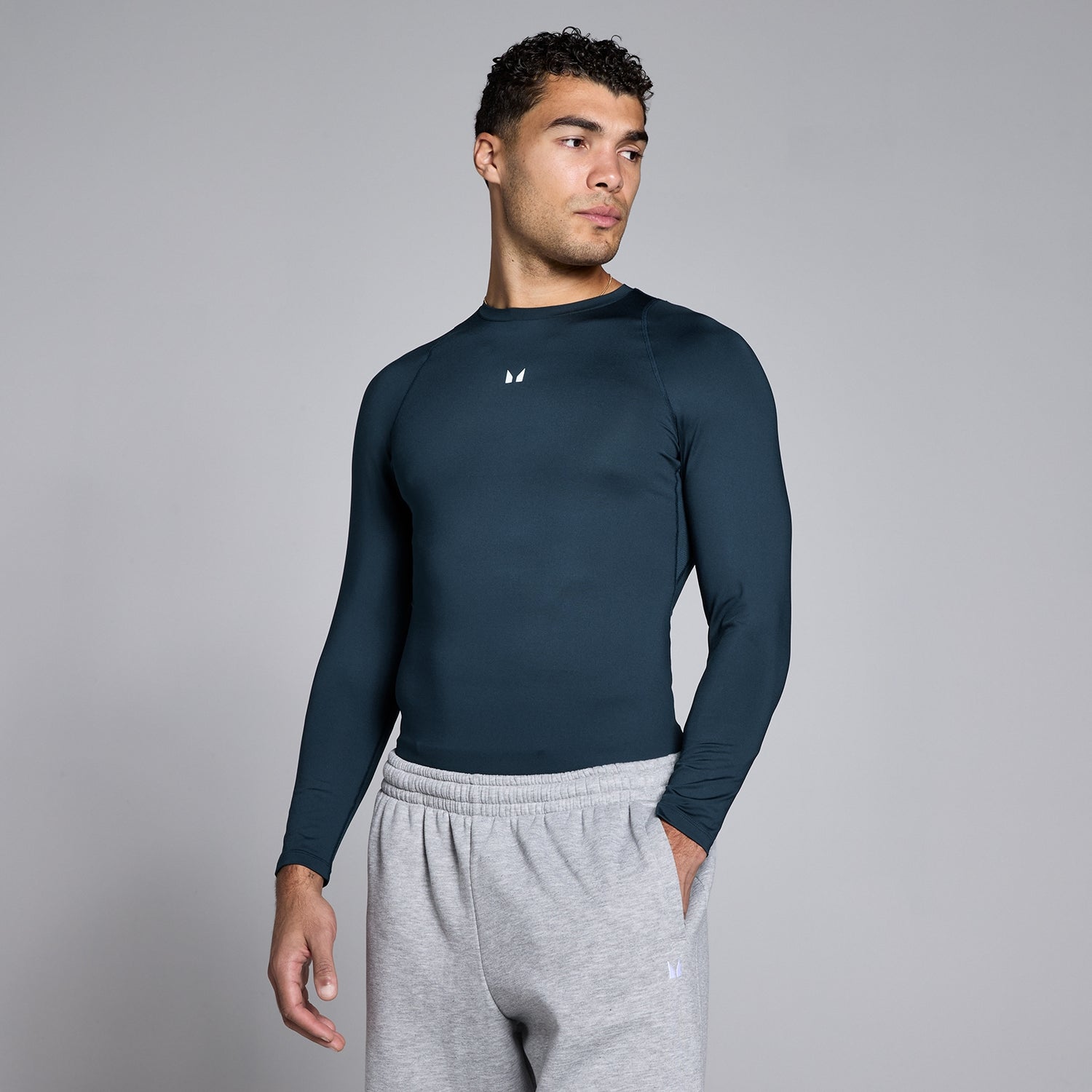 MP Men's Training Long Sleeve Baselayer - Dark Sapphire - XS