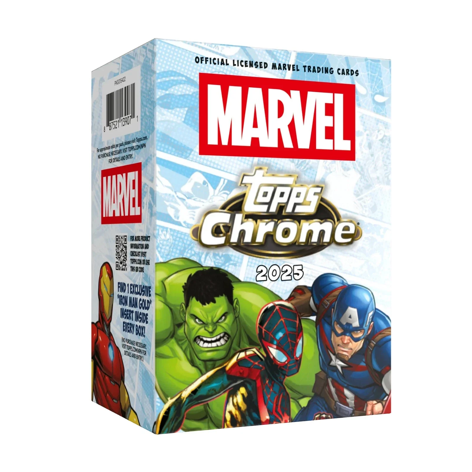 2025 Topps Chrome Marvel Value Box CDU (7 Packs)