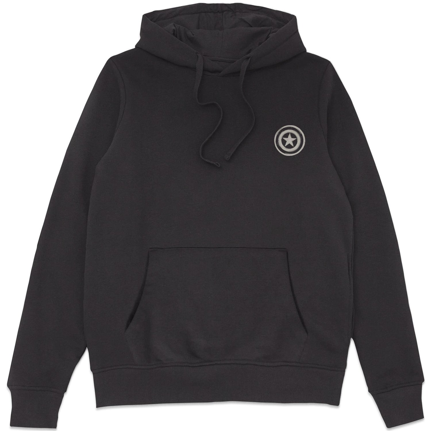 Marvel Captain America Linocut Hoodie - Black