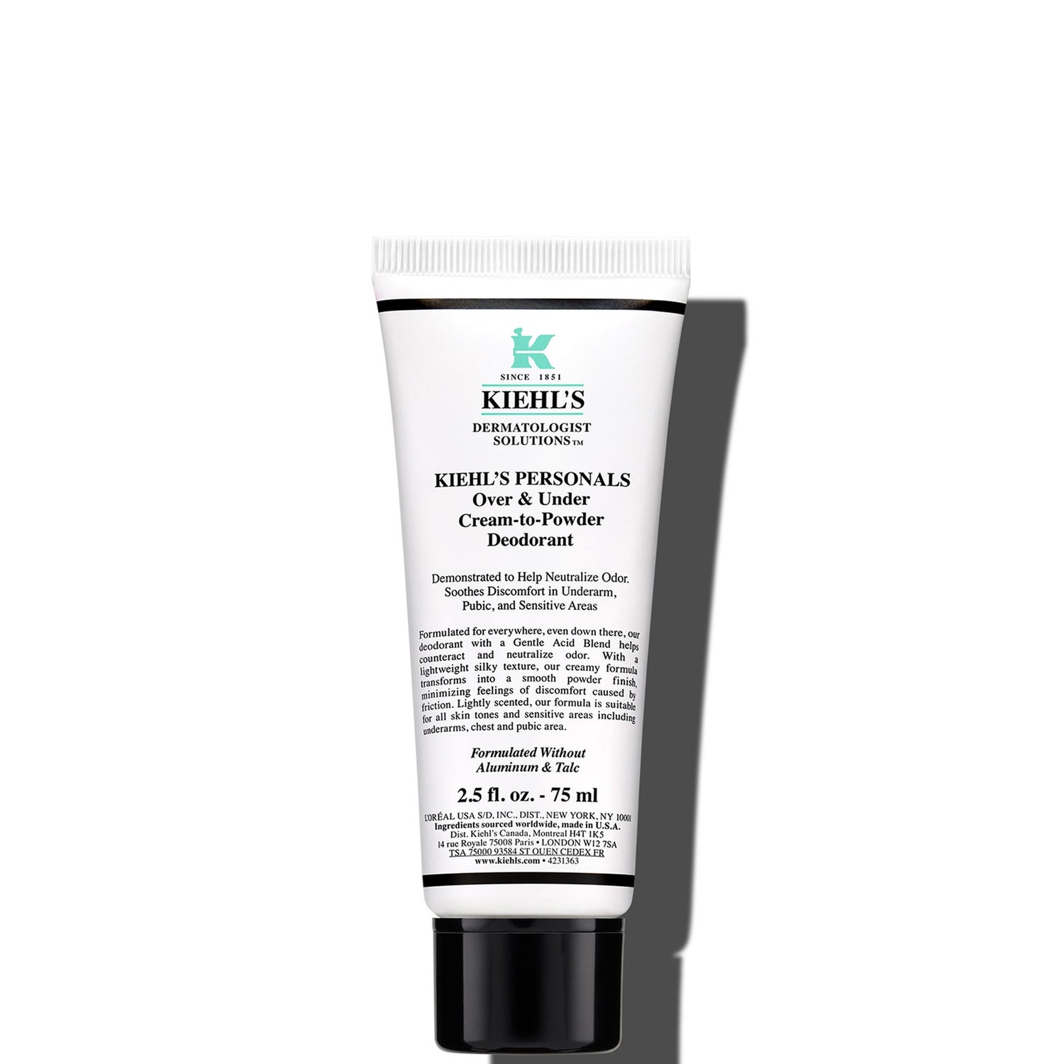 Kiehl's Over & Under Cream-To-Powder Deodorant 75ml