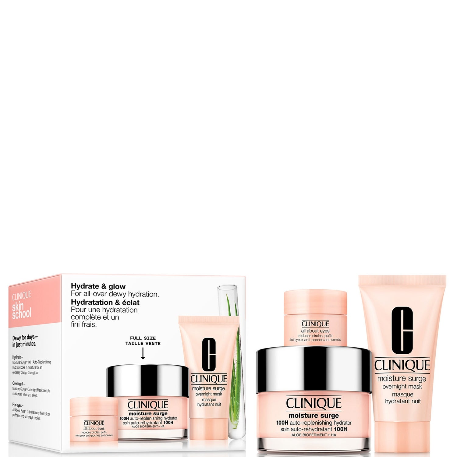 Clinique Hydration & Glow, For All Over Dewy Hydration Gift Set