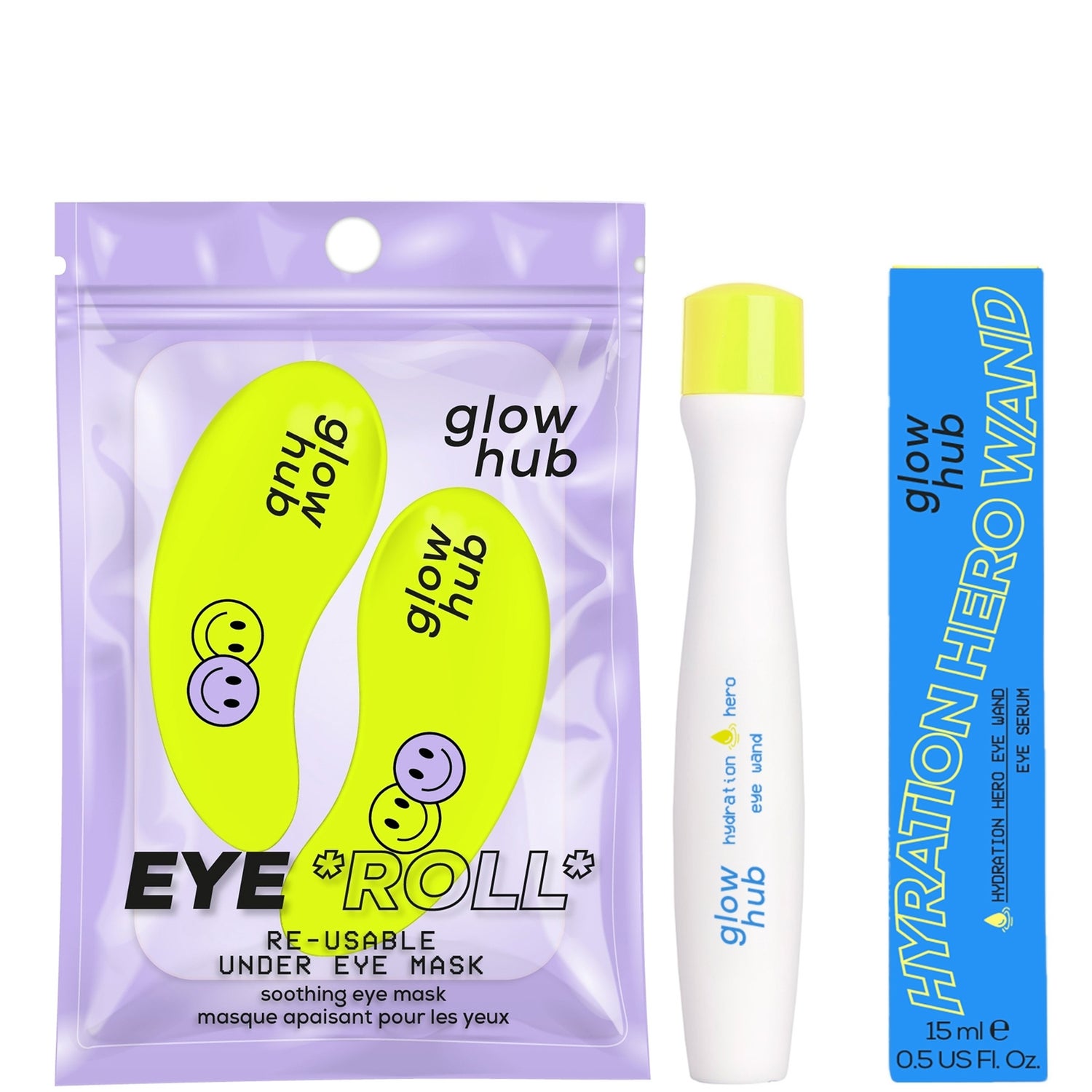 Glow Hub Hydration Hero Reusable Eye Mask Duo