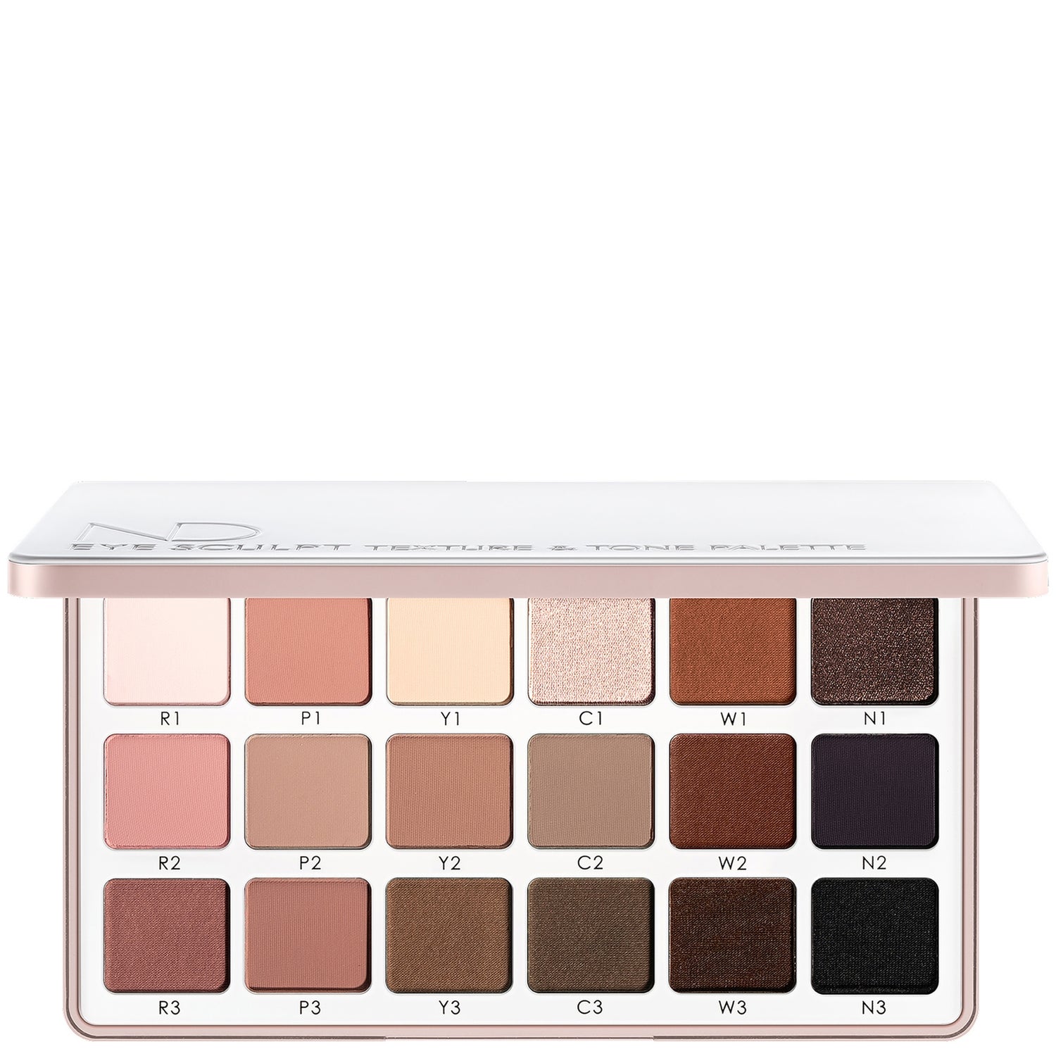 Natasha Denona Eye Sculpt texture and tone eyeshadow palette - Soft