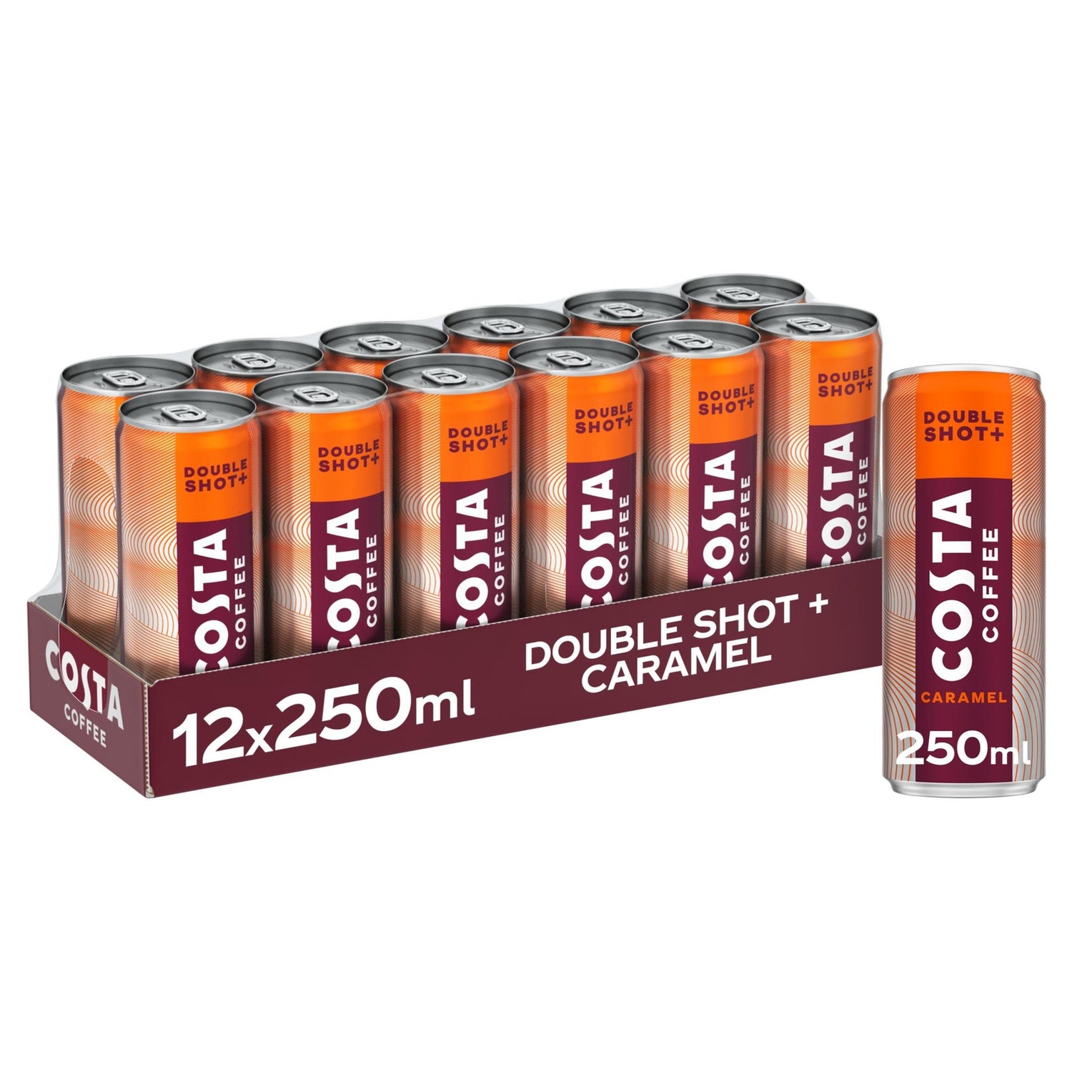 Costa Coffee Double Shot Plus Caramel 12 x 250ml