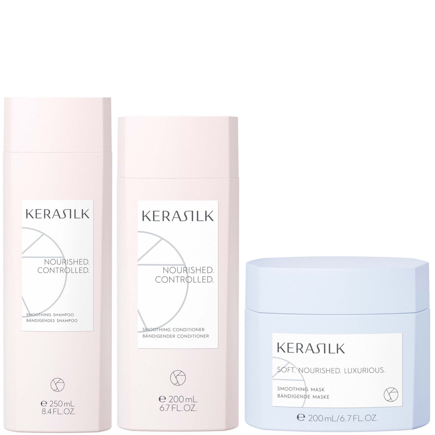 Kerasilk Essentials Ultimate Smoothing Bundle Shampoo, Conditioner and Mask