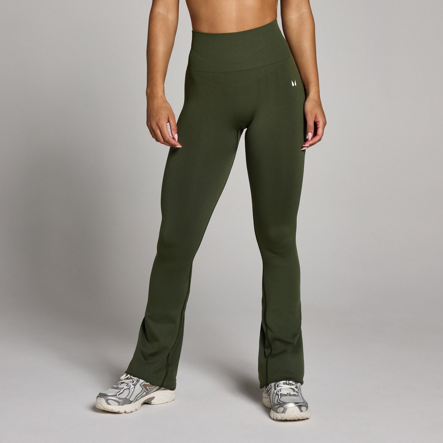 MP Women's Tempo Seamless Flared Leggings - Forest Green - XS