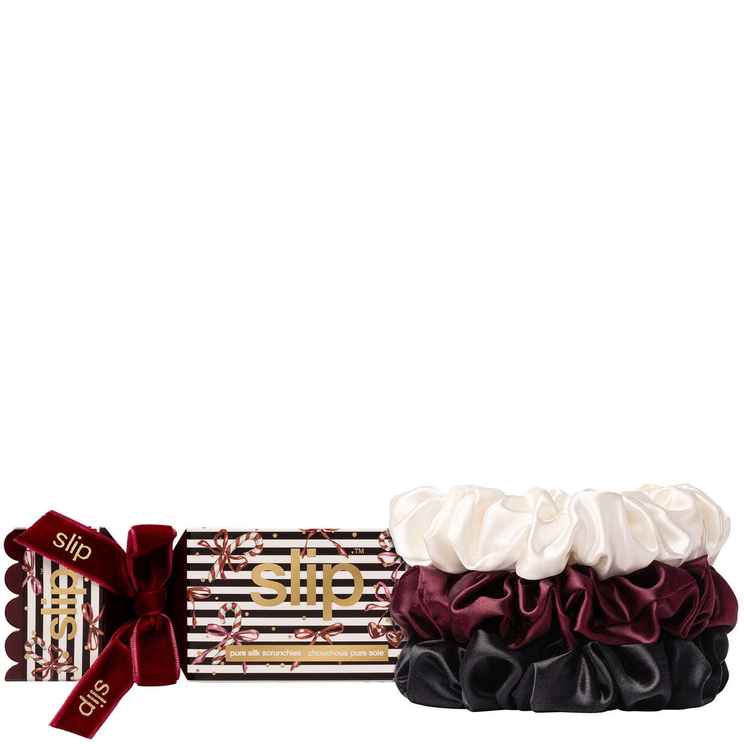 Slip Pure Silk Large Scrunchie Cracker - Sugar Plum