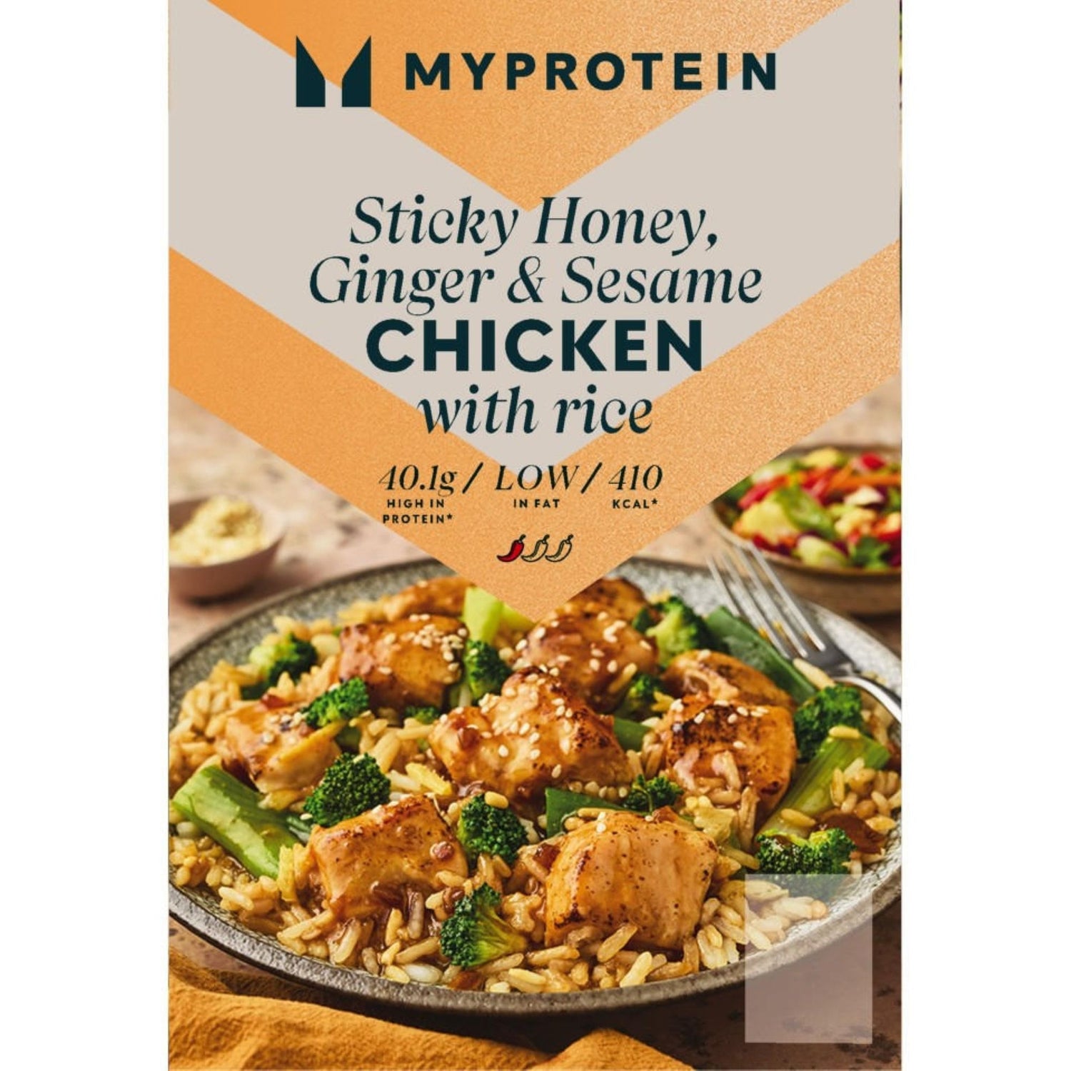 Myprotein 350g Sticky Honey, Ginger & Sesame Chicken with Rice