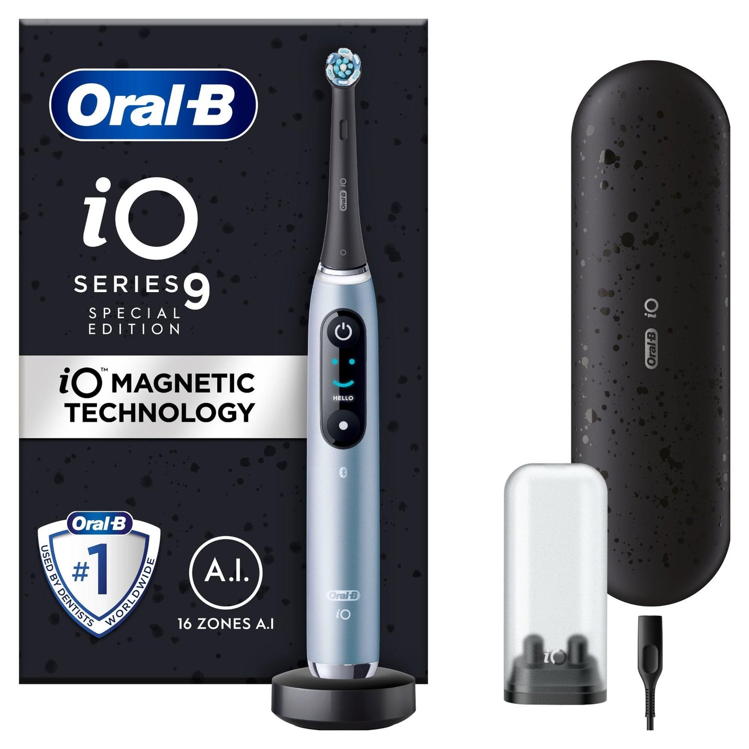 Oral-B iO 9 Aqua Marine Electric Toothbrush Designed By Braun