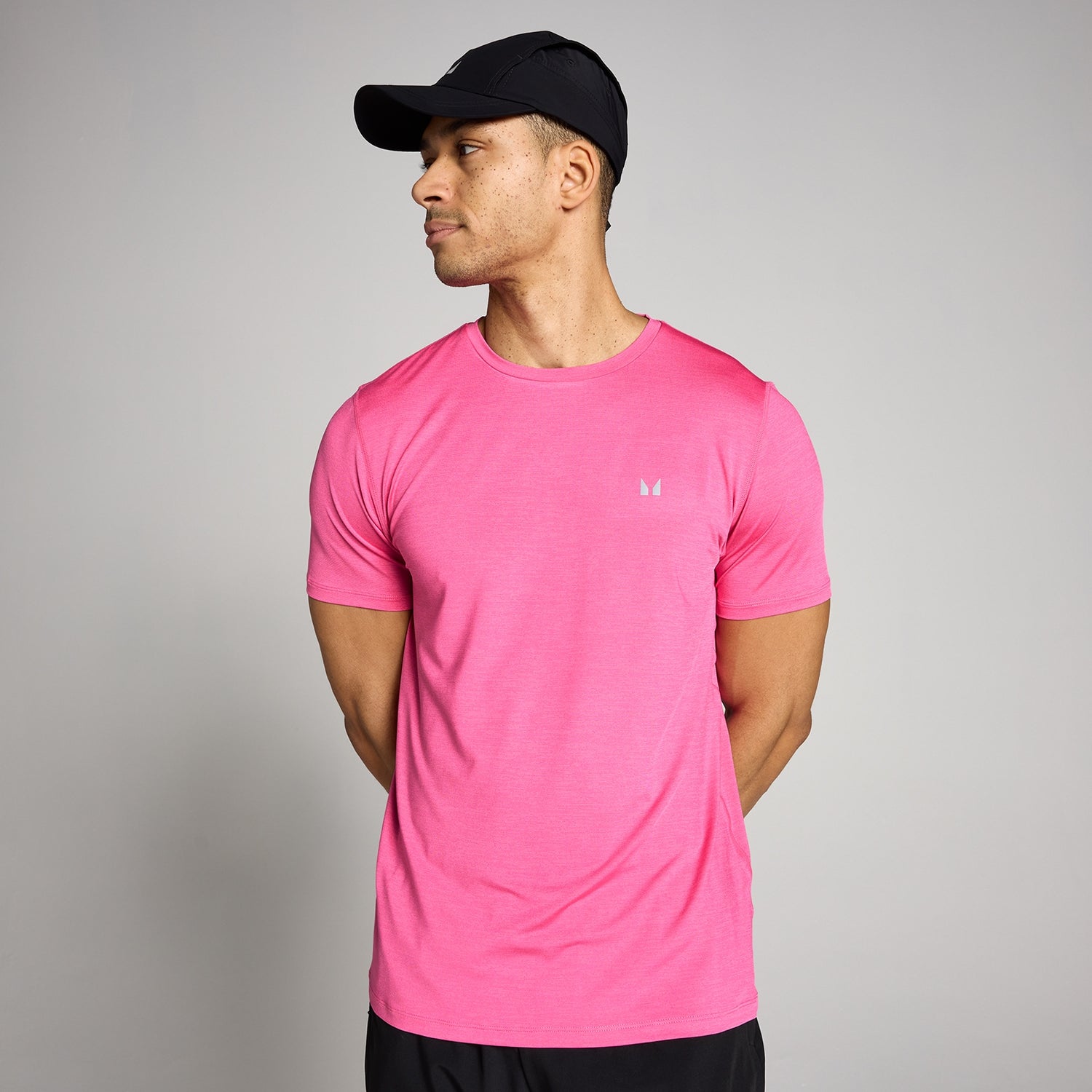 MP Men's Tempo Marl T-Shirt - Candy Pink - XS