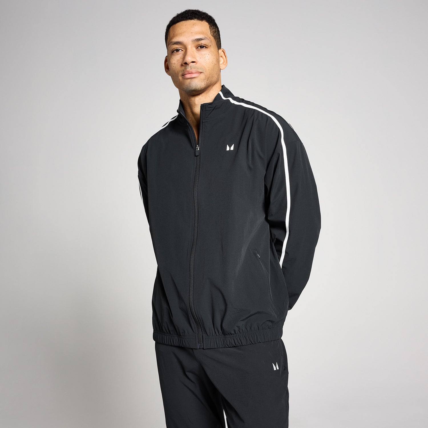 MP Men's Tempo Panel Woven Jacket - Black - XS