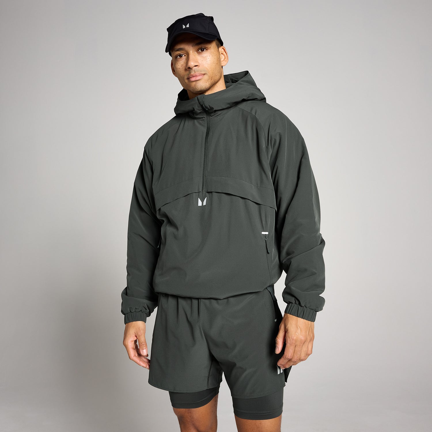 MP Men's Hybrid Lightweight Padded Jacket - Washed Black - XS