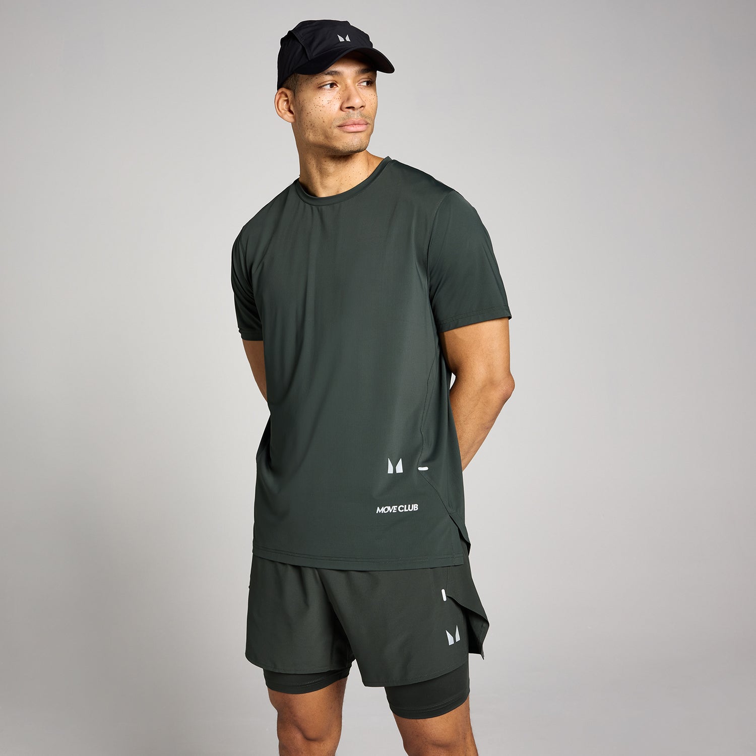 MP Men's Hybrid Mesh T-Shirt - Washed Black - XS