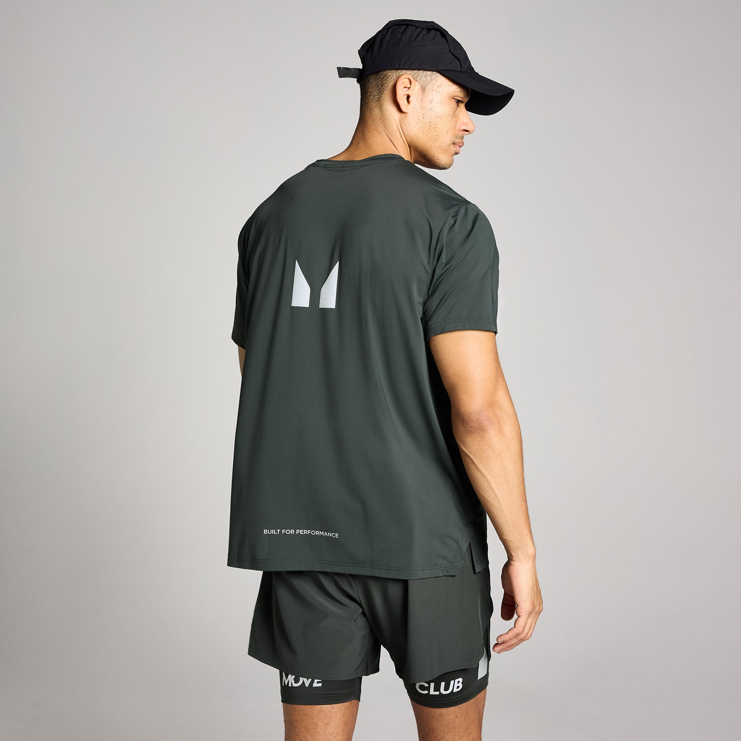 MP Men's Hybrid Mesh T-Shirt - Washed Black - XS