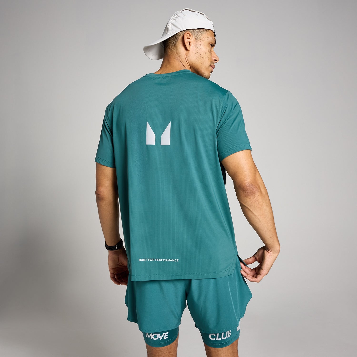 MP Men's Hybrid Mesh T-Shirt - Rich Teal - XS