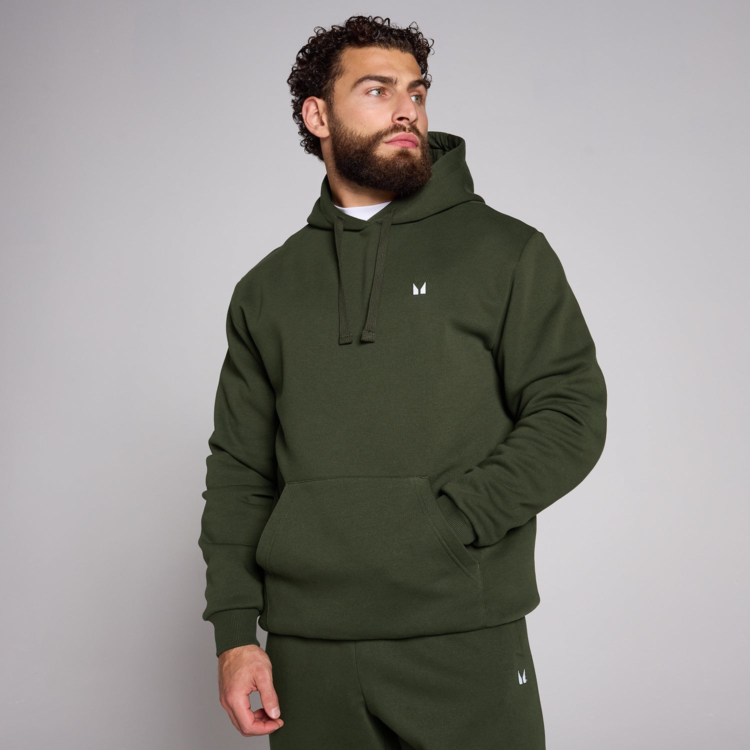 MP Men's Rest Day Hoodie - Forest Green - XS