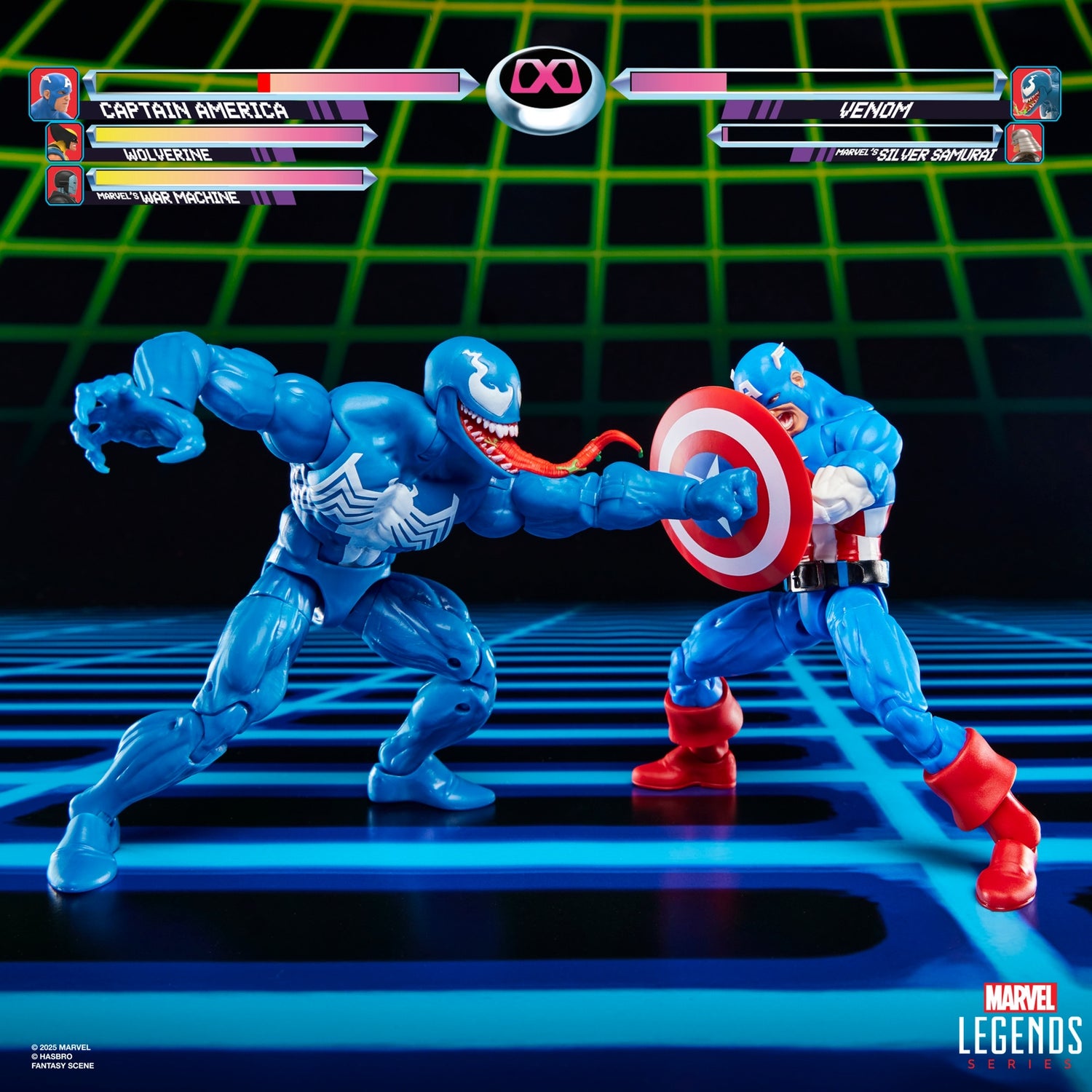 Hasbro Marvel Legends Series Gamerverse Captain America vs Venom 6-Inch Action Figures