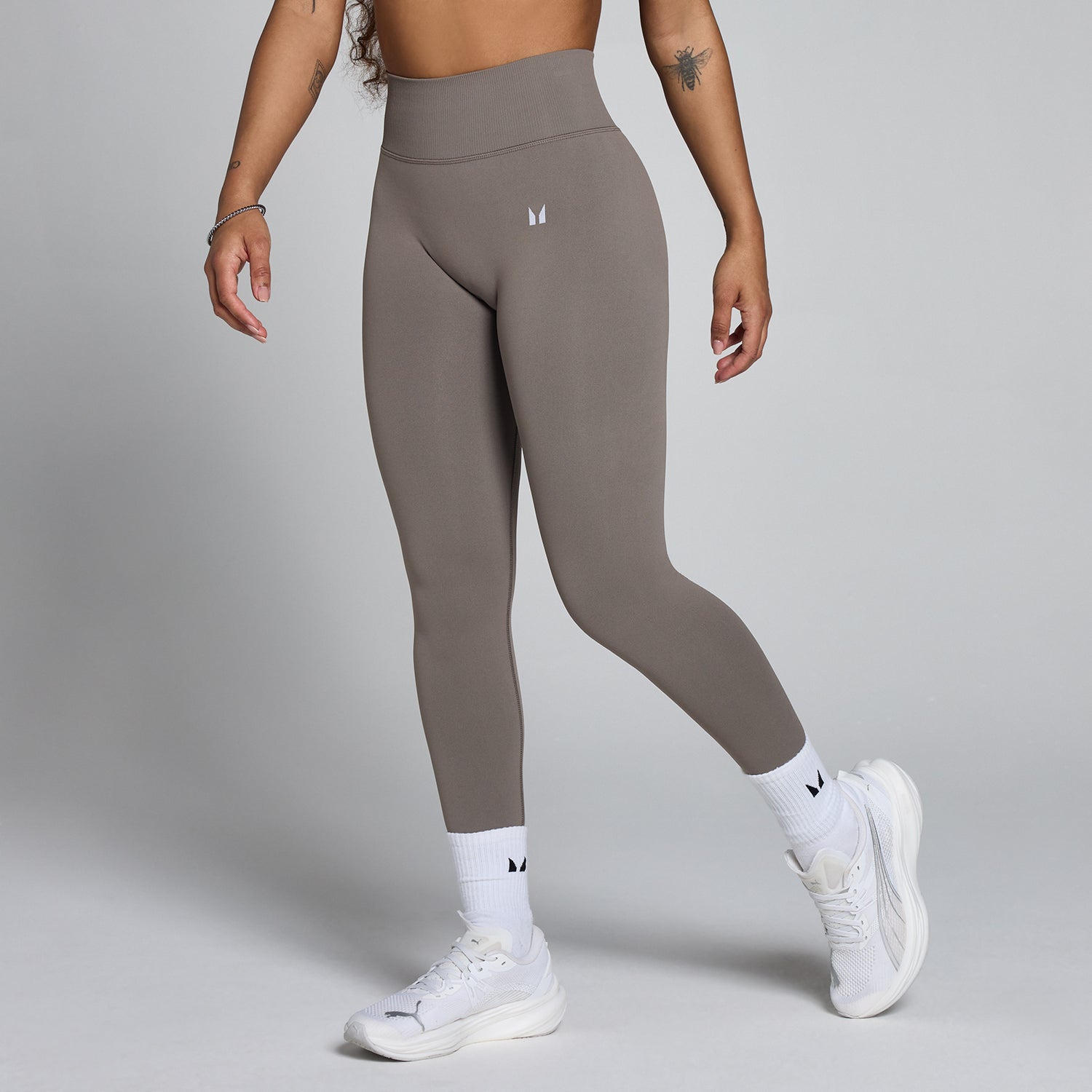 MP Women's Tempo Hybrid Seamless Leggings - Ash Grey - XS