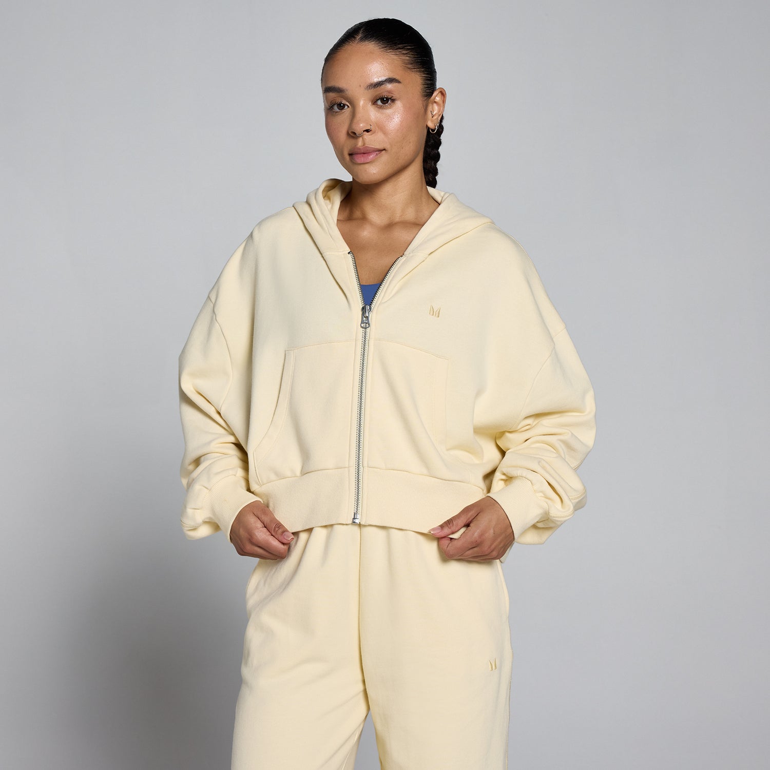 MP Women's Lightweight Loopback Zip Through Hoodie - Butter - XS