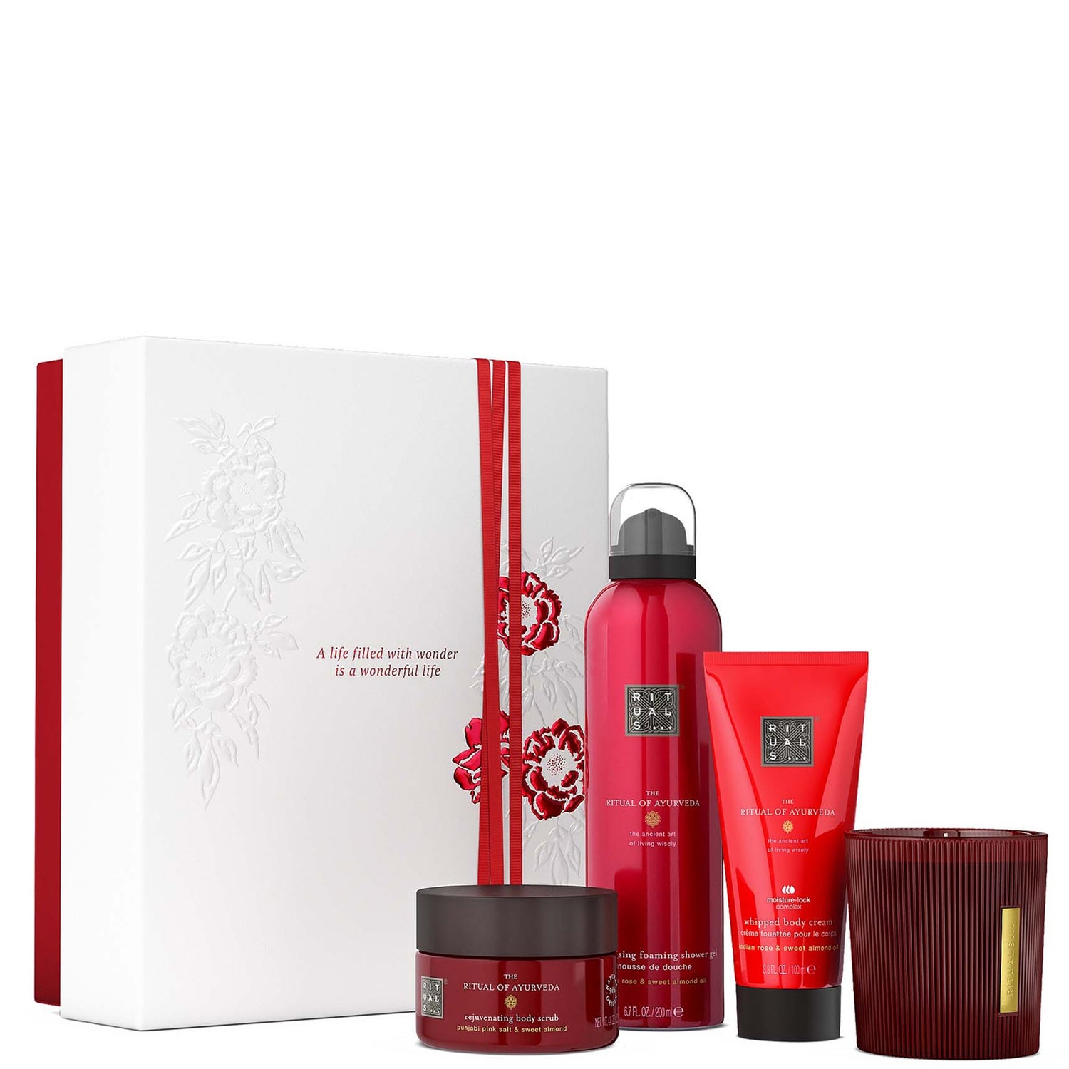 RITUALS The Ritual of Ayurveda Sweet Almond & Indian Rose Medium Gift Set
